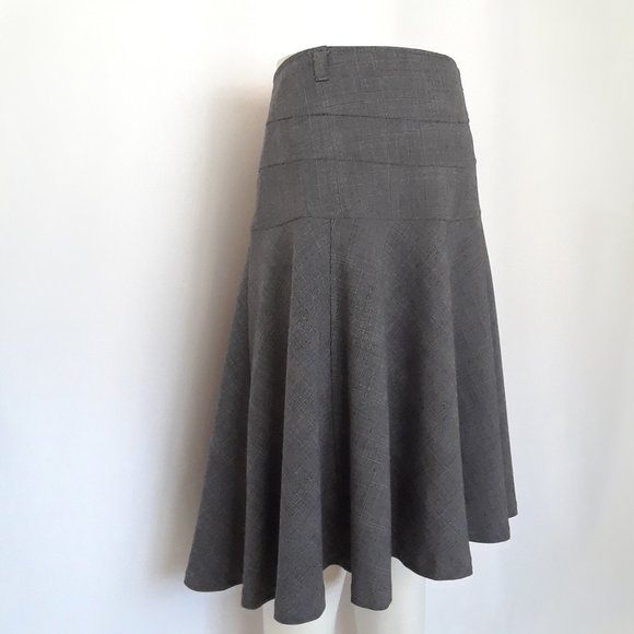 Apt 9 Gray Glen Check Fit and Flare Skirt - Picture 4 of 13